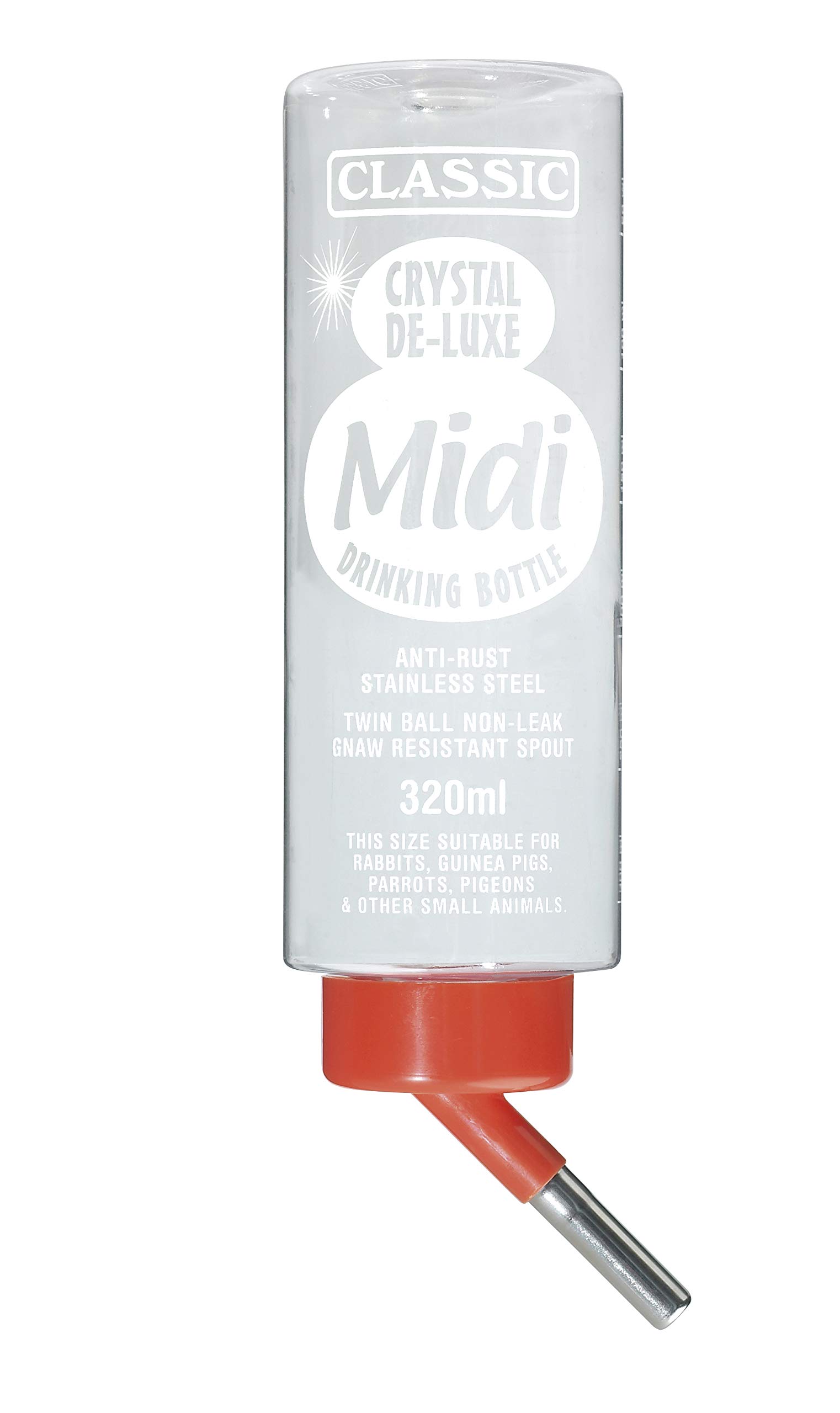 CLASSIC Crystal Deluxe 'Midi' - Small Animal Drinking Bottle 320ml