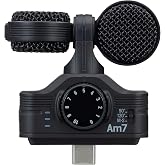 Zoom Am7 USB-C Stereo Microphone for Music, Video &amp; Interview on Android with Mid-Side Stereo &amp; Rotatable Capsule for Camera Alignment