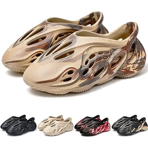 Unisex EVA Hollow Out Classic Clogs for Men Women Closed Toe Slip On Foam Runners Kids Futuristic Casual Beach Garden Walking