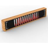 Vastarry Music Spectrum Visualizer Audio Spectrum Visualizer Audio Frequency Spectrum Display AGC Automatic Adjustment Colorful Rhythm Solid Wood CNC Base for Gaming,Tudio, Home,Decor