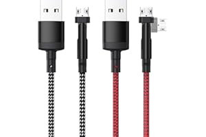 2Pack 10FT PS4 Charger Cord for Xbox One Controller,180° Rotation Micro USB Cable for PlayStation 4 Games,Xbox One S/X Slim E