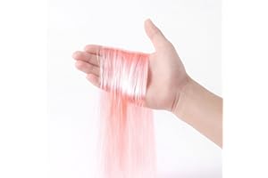 JXITON 3000pcs Christmas Icicle Tinsel,18in Pink Foil Fringe Tinsel Strand Icicle Tinsel Christmas Tree Tinsel for Christmas Holiday Decor Birthday Supplies