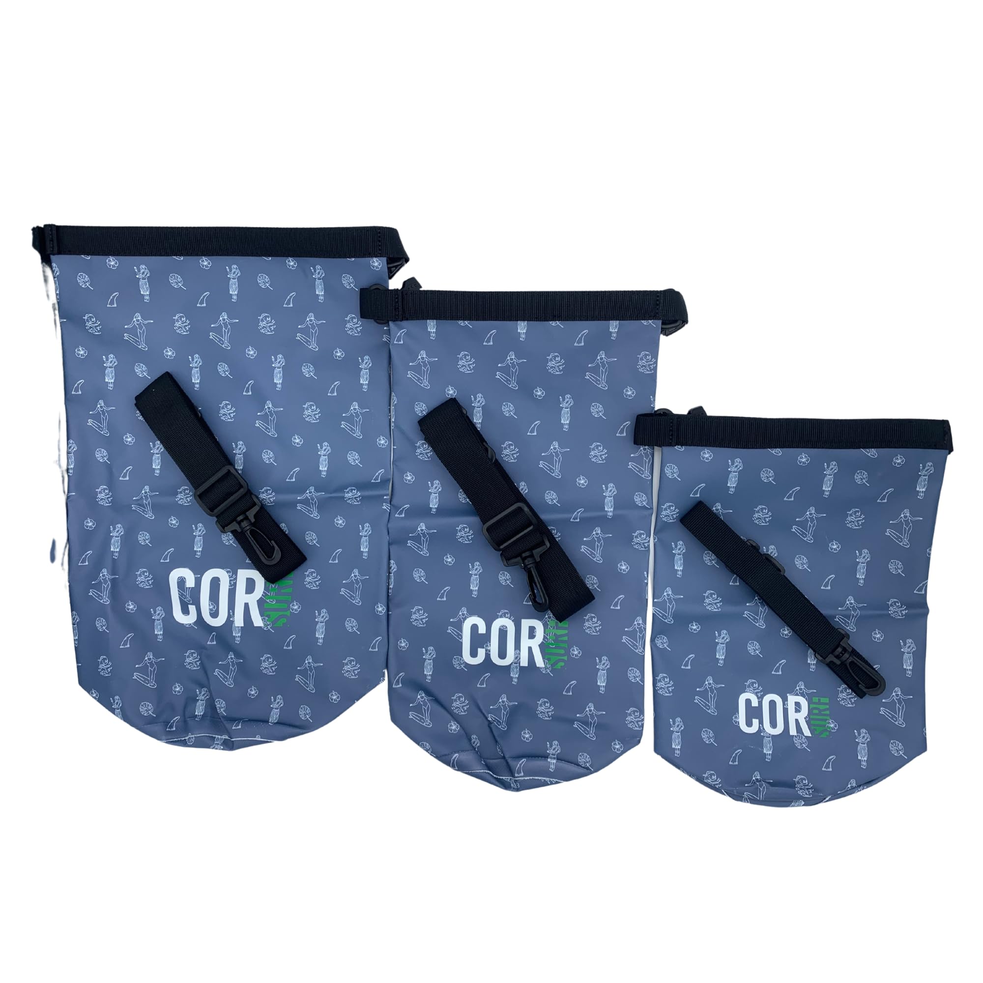 COR Surf Floating Waterproof Dry Bag 3L 5L 10L Roll Top Sack Keeps Gear Dry for Kayaking, Rafting, Boating, Swimming, Camping, Hiking, Beach, Fishing