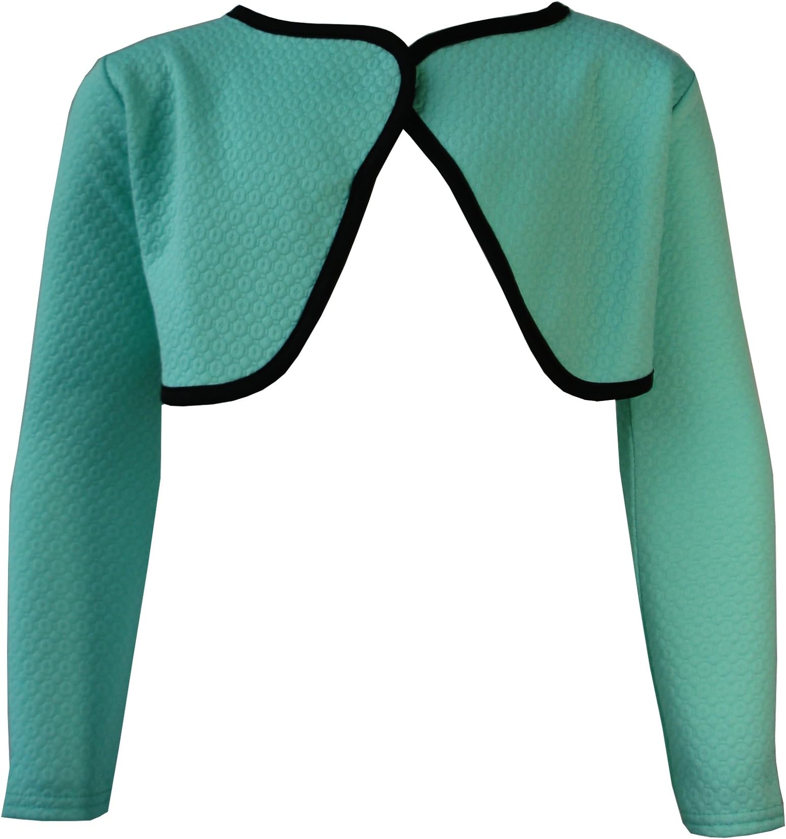 Aelstores Girls Shrug Bolero Cardigan Full Sleeve Kids New Contrast Lining Age 2-14 Years