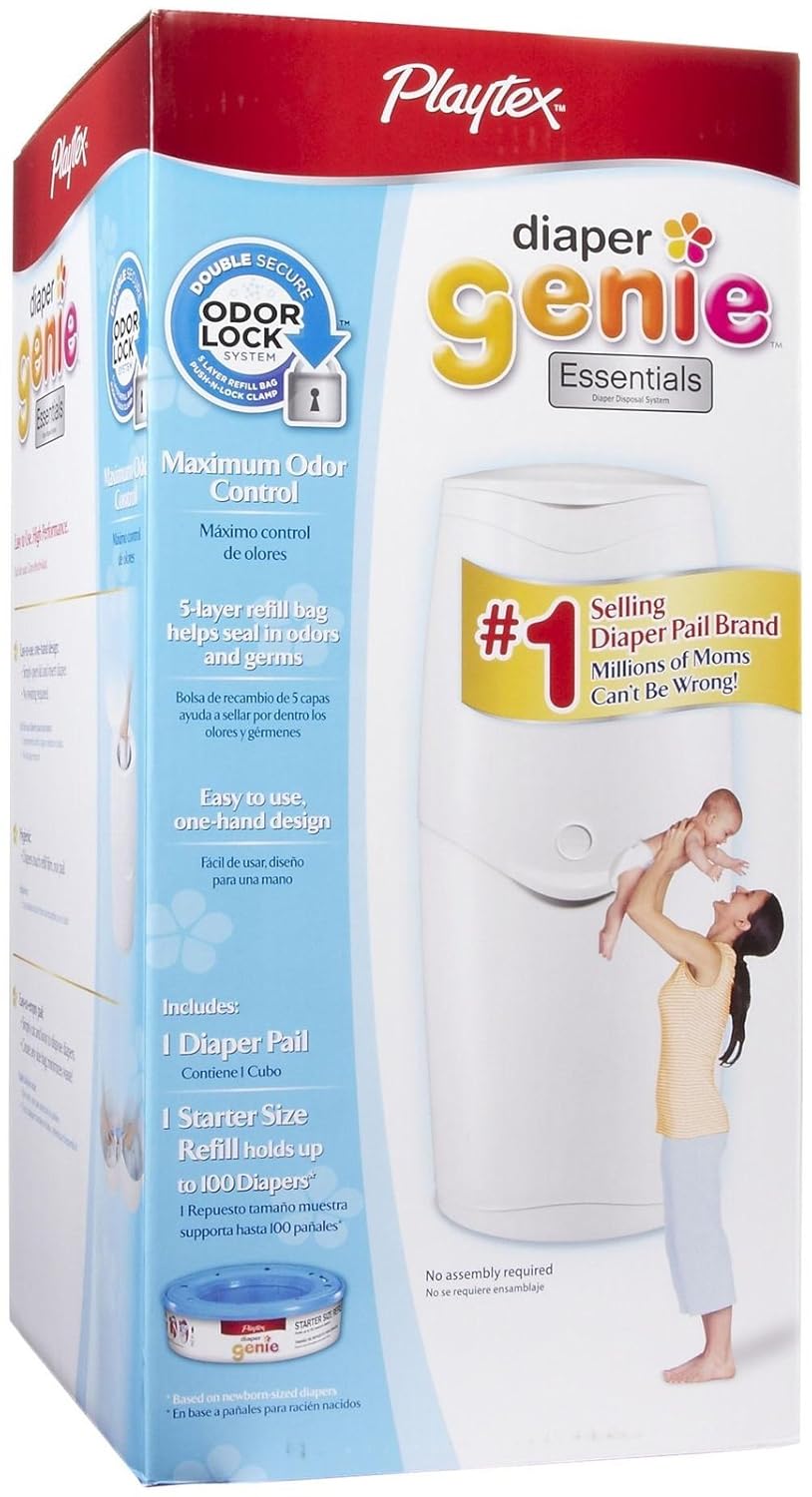 Genie II Essentials Diaper Pail System Diaper Changing