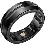 RENPHO Lynx Smart Ring-All Day Sleep & Activity Tracking, Includes Charging Case, Gifts for Men, 7-Day Battery Life, Subscription-Free App for iOS & Android, Size Before You Buy (Black, Size 11)