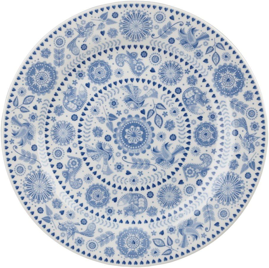 Queens Churchill China Penzance - Plato (26 cm), diseño de círculos