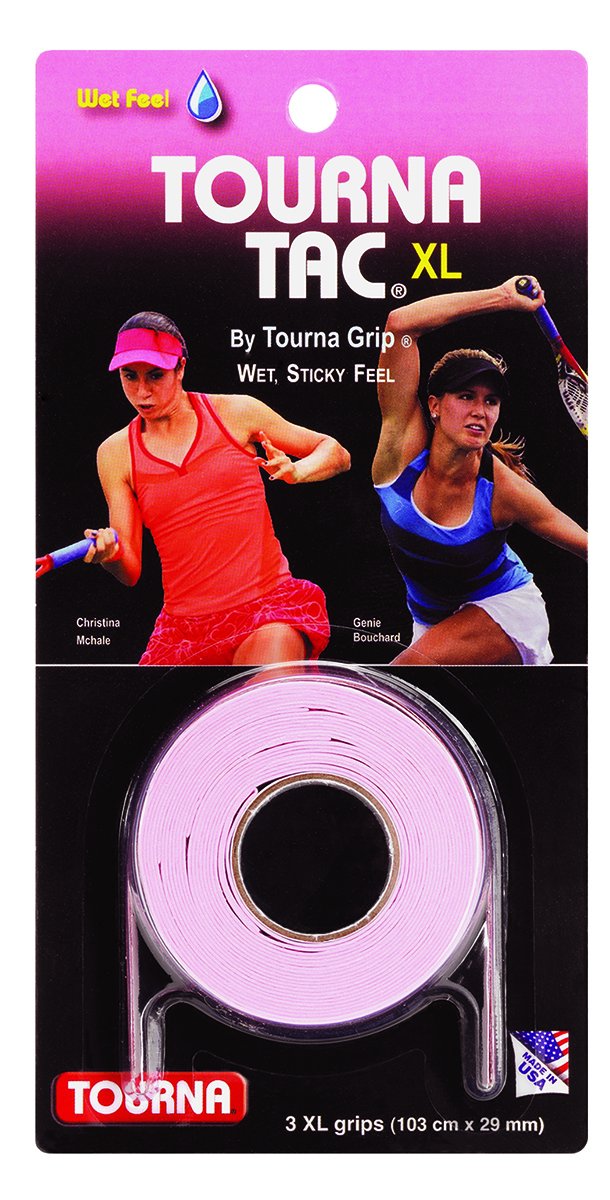 Unique Tourna Tac Overgrip (Pack of 3) - Pink, One Size