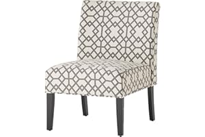 Christopher Knight Home Kassi Fabric Accent Chair, Grey Geometric Patterned