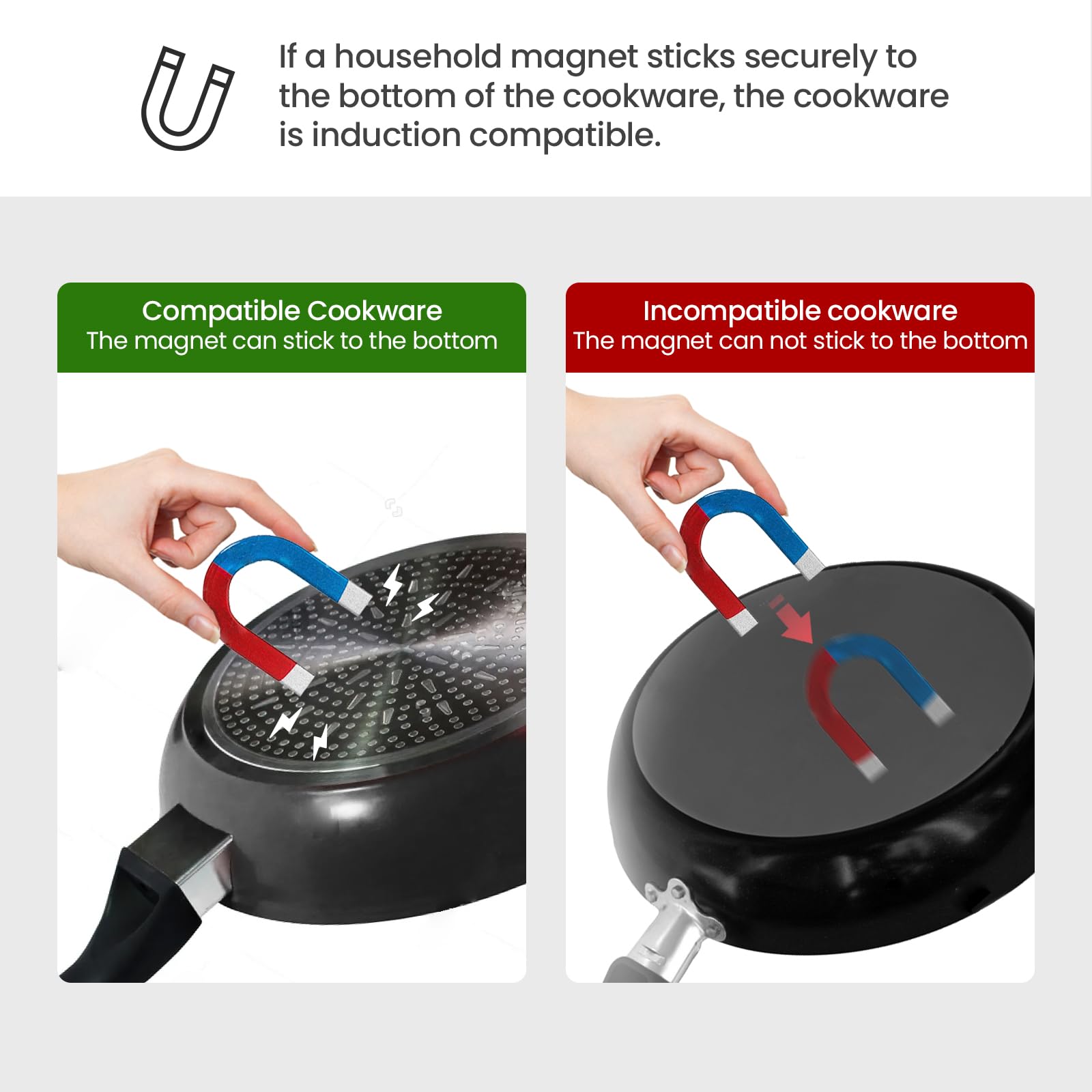 Olayks Portable Induction Cooktop 1500W with Grill Pan & Rack, Sensor Touch Hot Plate for Countertop, 6 Temp Levels, Auto Shut-Off, LED Display, Pot Detection, Electric Burner for Indoor BBQ & Cooking
