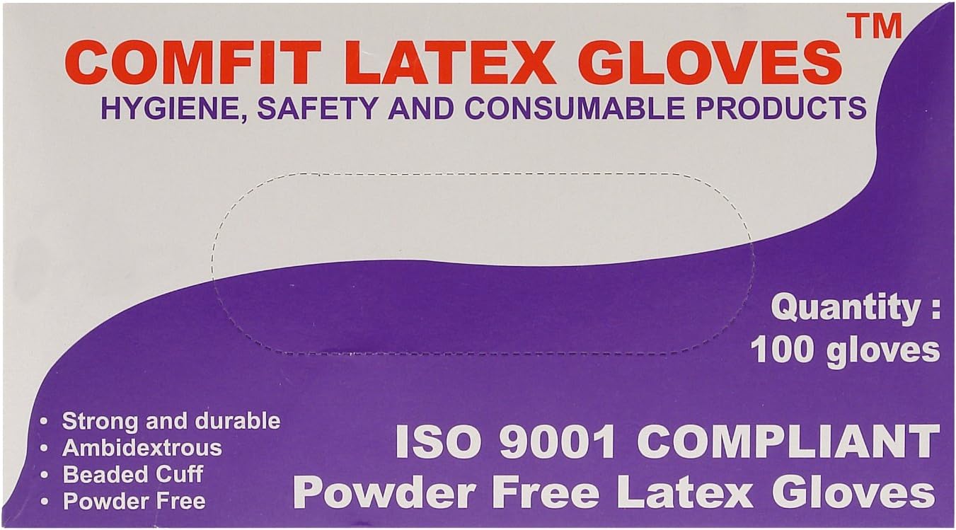 Saville LG201FL Large Latex Powder Free Gloves