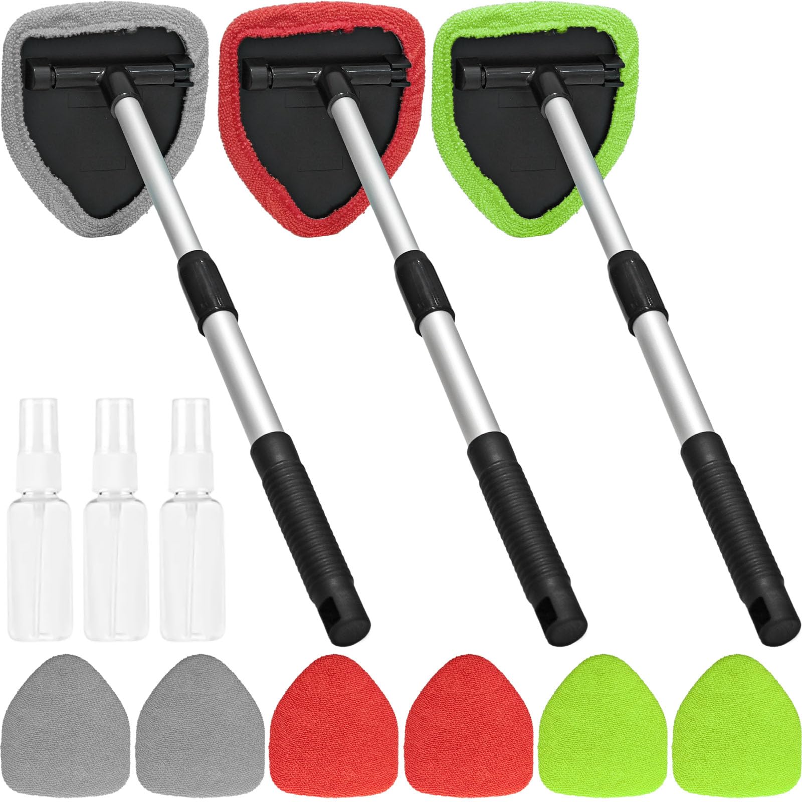 Photo 1 of **MISSING PARTS**
Beieverluck 3 Pieces Windshield Cleaning Tool Inside Car Window Cleaner Cleaning Tool with Extendable Handle, 9 Microfiber Pads and 3 Spray Bottles Car Auto Glass Wiper Kit
