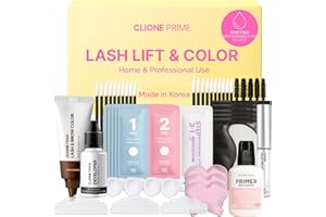 Korean At Home Eye Lash Lift and Color Kit Professional Brow Lamination and Color Kit Eye Lash Color Dark Brown Eye Brow Colo