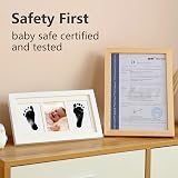 PewinGo Baby Handprint Footprint Kit with 100% Clean-Touch Ink Pad Framed view 2