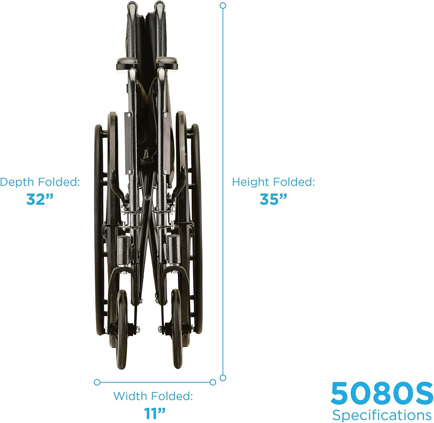 NOVA 18" Steel Wheelchair with Fixed Arms & Footrests: Health & Personal Care
