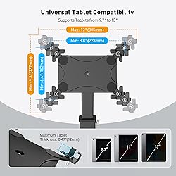 AboveTEK Anti-Theft iPad Kiosk Stand, 360 Rotation