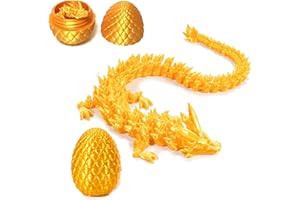Varuotu 3D Printed Dragon Egg,Mystery Crystal Dragon Fidget Toys,Articulated Dragon,Home Desk Decor Easter Surprise Dinosaur Eggs,Adults Fidget Toys for Autism/ADHD