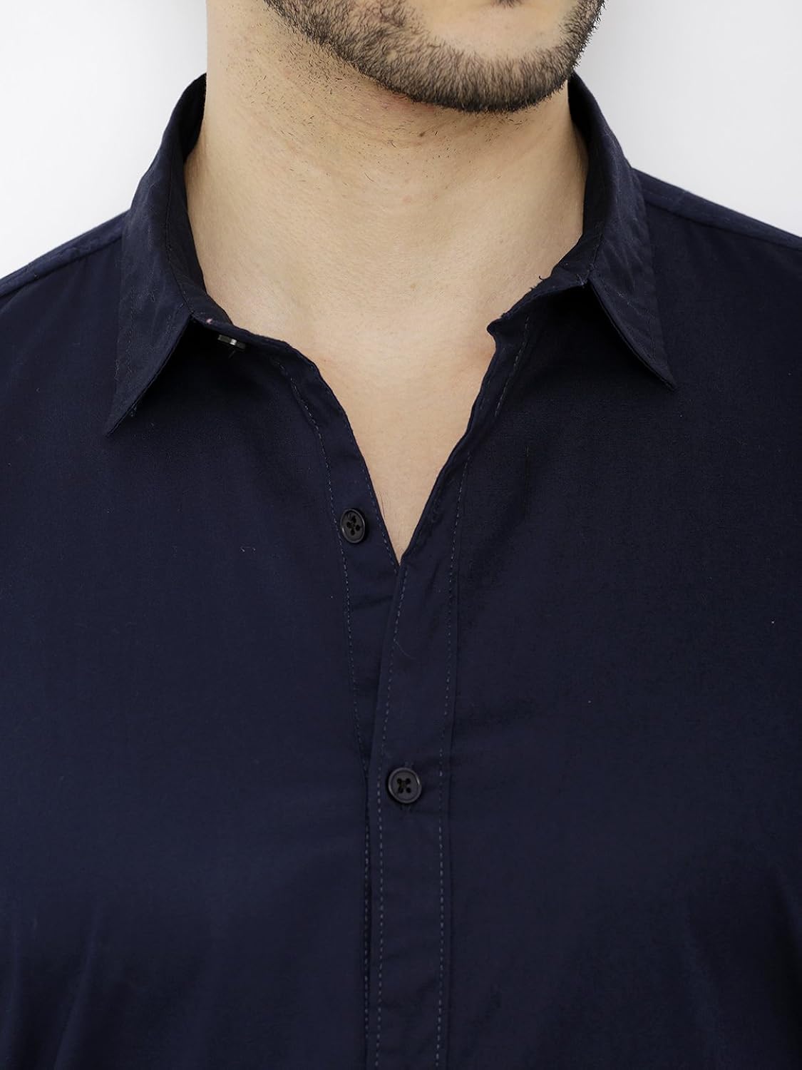 nick&jess mens blue semi formal classic cotton shirt