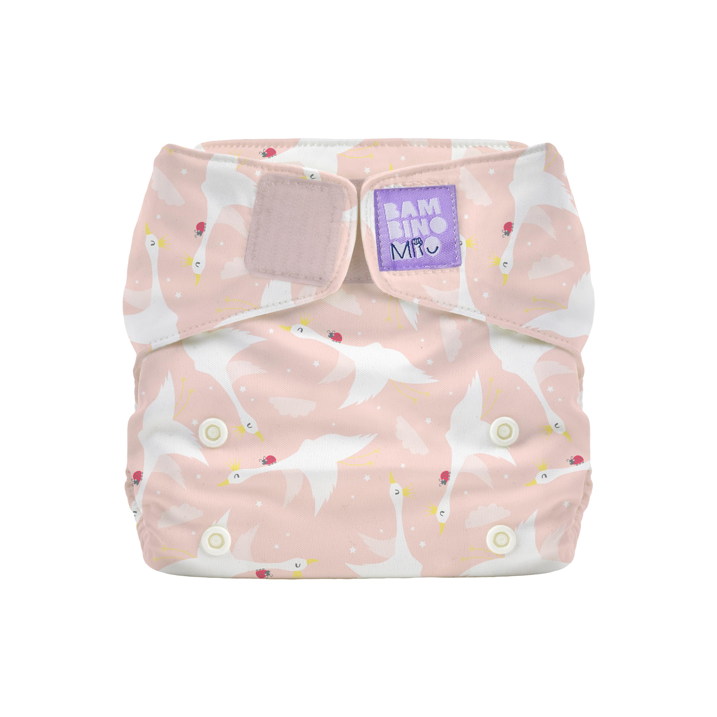 Bambino Mio, Miosolo Classic All-in-One Reusable Nappy, Eco Chemical Free Nappy (Feather Flight, One Size)