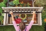 Keter Eden Bench 265L Outdoor Storage Box Beige Brown Wood Panel Effect view 8
