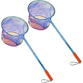 Kids Fishing Net - Telescoping Bait, Minnow, and Butterfly Net With 11.4" Depth, Handle Extends to 30" for Easy Catch and Release