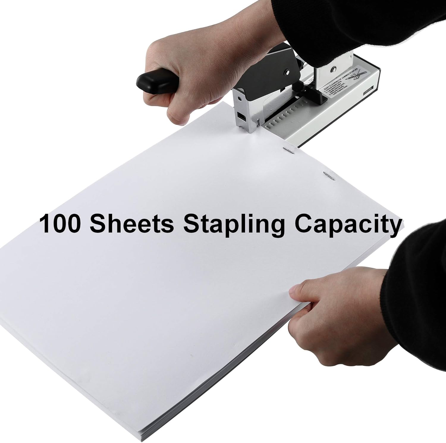 IMLIKE Heavy Duty Stapler with 2000 Staples: 100 Sheets High Capacity Office Stapler, Manual Big Stapler, Metal Large Stapler for Paper Binding, Include 23/8 & 23/13 Staples Each 1000PCS : Office Products