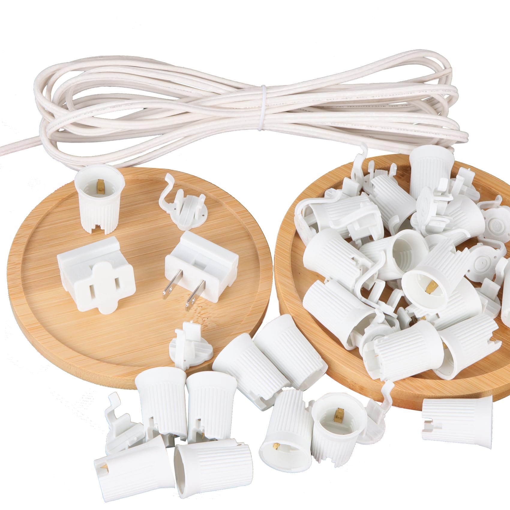 Encoidoz DIY Indoor Outdoor Light String Kit - 25FT
