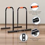 Panana Adjustable Dip Bars Heavy Duty 200kg Capacity Parallettes Home Gym view 2