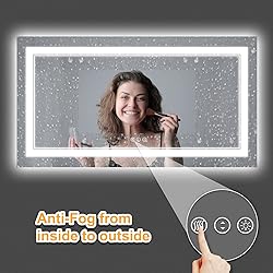 ISTRIPMF 60x28 Inch LED Bathroom Mirror with