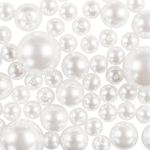 Amazon Com Super Z Outlet Elegant Glossy Polished Pearl Beads For