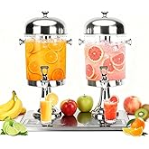 VEGXPET 4.4 Gallon Drink Dispenser for Parties, Beverage Dispensers with spigots stand, 4.4 Gallon Total Juice Dispensers with Ice Core for Familiy Events, Wedding, Buffets, Small Businesses