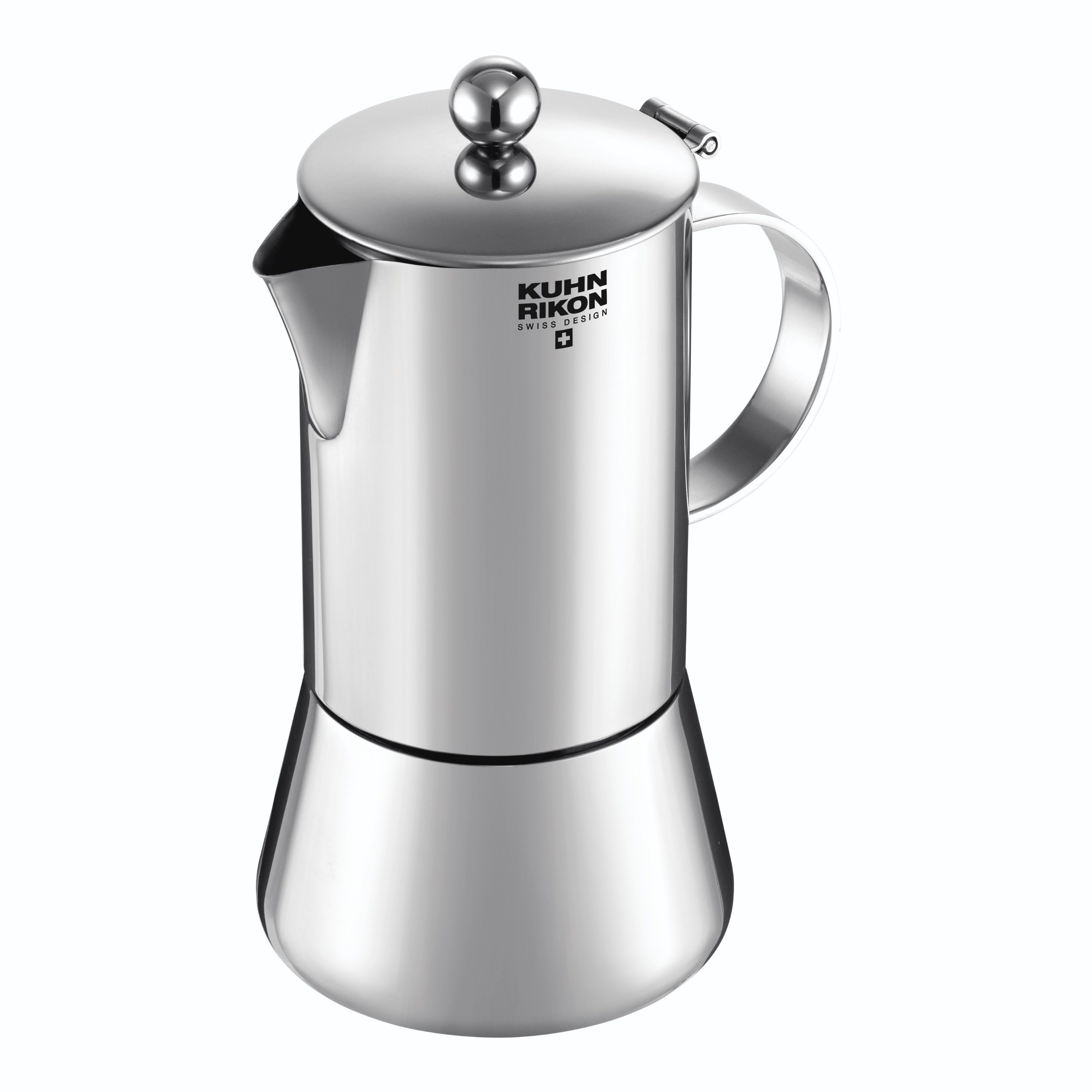 Kuhn Rikon 38095 Italian Espresso Juliette Stainless Steel Coffee Maker 0.5L 10 Cups Induction, 0.5L