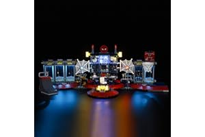 BRIKSMAX Led Lighting Kit for Marvel Spider-Man Attack on The Spider Lair - Compatible with Lego 76175 Building Blocks Model- Not Include The Lego Set