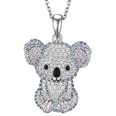 Cehuzeli Koala Necklace S925 Sterling Siver Koala Gifts for Women Koala Jewerly Gift for Women