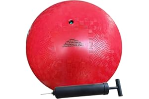 AppleRound Playground Ball (8.5-inch or 10-inch) – 1 Ball + Air Pump – Official Size Sports Ball for Dodgeball, Kickball, Handball – Heavy-Duty Ball for School, Gym, Camp, Kids Outdoor Games