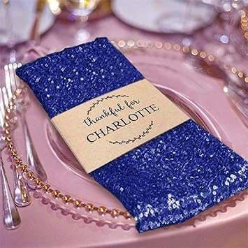 Amazon Com 5 Pcs 20x20 Premium Sequin Napkin For Table Decoration