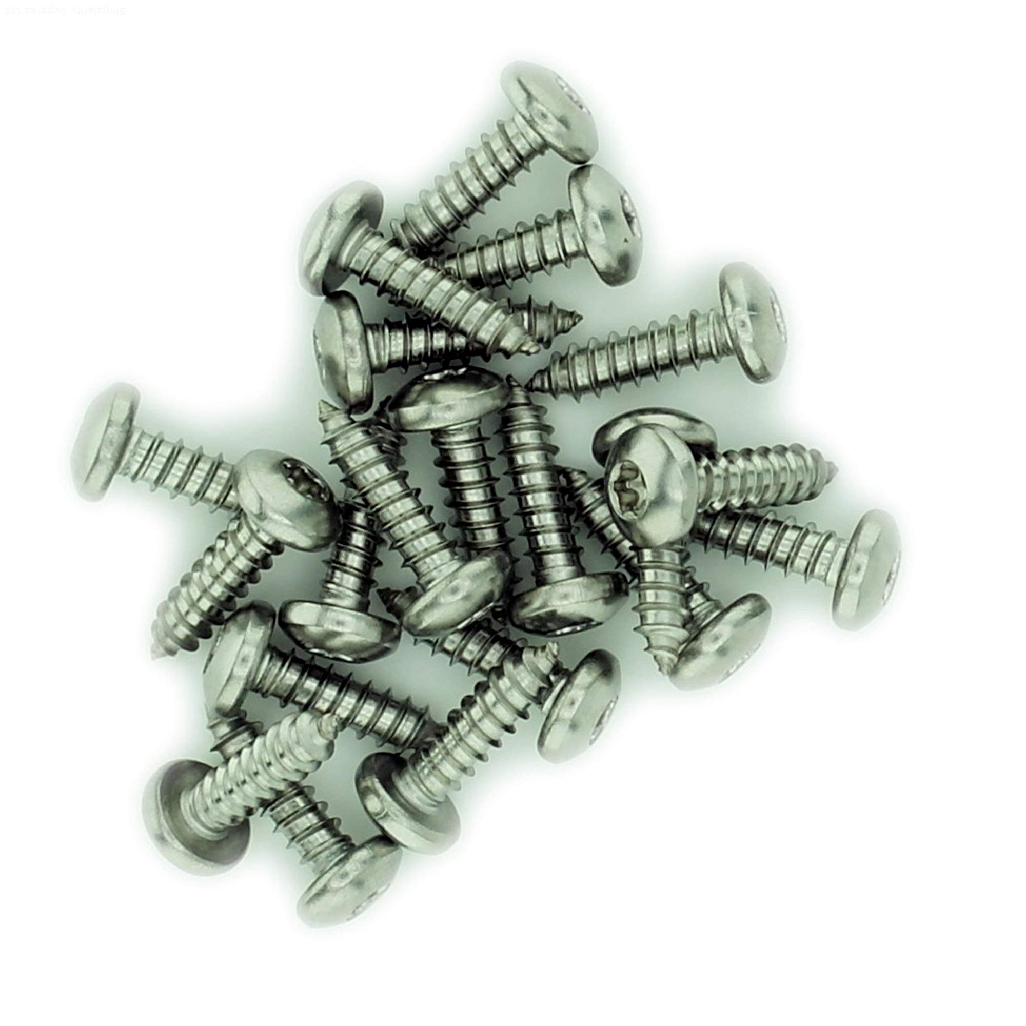 No.4 x 0.25 (2.9mm x 6.5mm) TX Pan Self-Tapping Screw - Stainless Steel (A2) (Pack of 20)