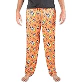 Bioworld NARUTO Anime Chibi Character AOP Orange Mens Sleep Pajama Pants