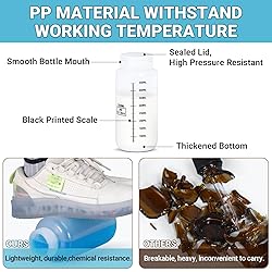 UMETASS 17oz/500ml Wide Mouth Plastic Bottles with