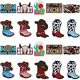 WEWAYSMILE 20 Pcs Cowboy Silicone Beads for Keychain Making Cute Western Silicone Beads for Pens DIY to Make Various Handicrafts, Beaded Pen, Beaded Phone Straps