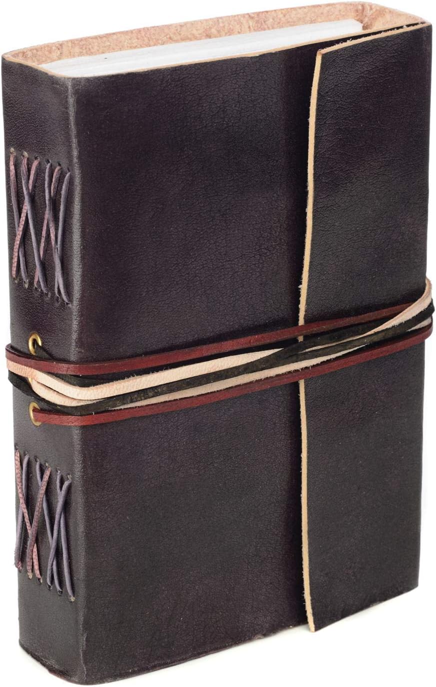 Handmade 3-String Black Leather Journal - Image 5
