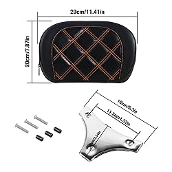 Dakchor Motorcycle Detachable Sissy Bar Backrest