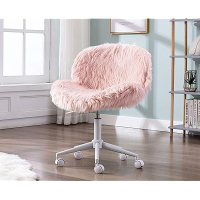 White Fluffy Chair Shaggy Desk Chair Kids Shaggy Dog White Accent