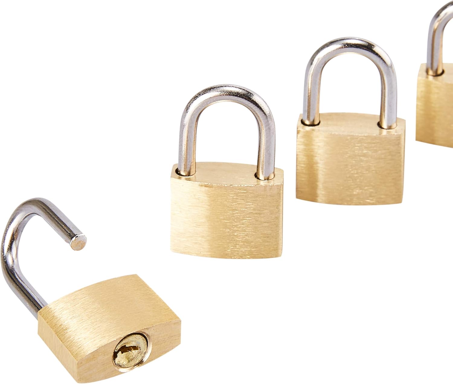 Juvale 12-Pack Mini Padlock Luggage Locks with Keys, 0.7 x 1.2 x 0.25 Inches - - 