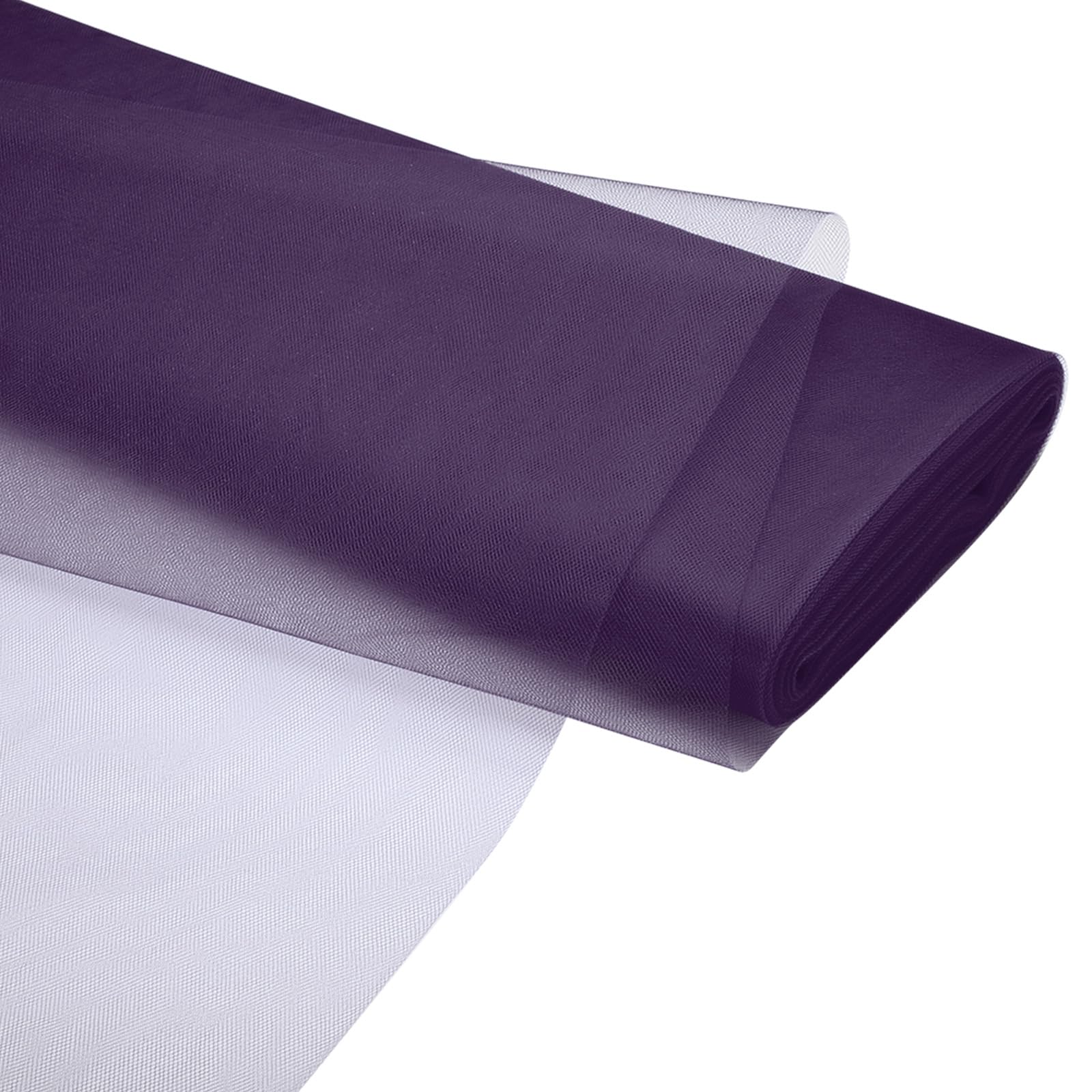PATIKIL Tulle Fabric Rolls, 54 Inch by 40 Yards Fabric Spool Tulle Ribbon Netting Bolt for DIY Crafts Wedding Party Decorations, Tutu Skirts, Table Skirt, Gift Wrapping, Dark Purple