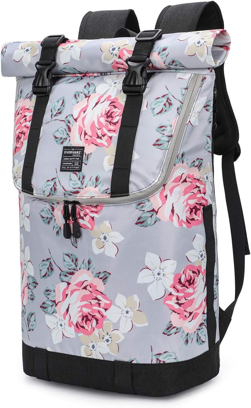 Elegante e di Stile Adatto per la Scuola Zaino da Viaggio e da Escursione  EverVanz Zaino per Computer Portatile Coperchio Arrotolabile Resistente  allAcqua Borsa Leggera Casual Accessori Zaini  outlookplanningdevelopment.com.au