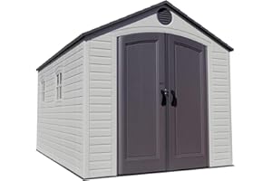 Lifetime 60075 8 x 15 Ft. Outdoor Storage Shed, Desert Sand