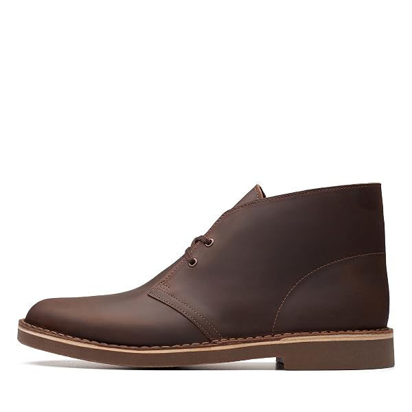 Clarks Men\'s Bushacre 2 Chukka Brown Leather Boots Size 10M US Amazon.com | Clarks - Mens Bushacre 2 Low Boot, Size: 5 D(M  main image 3