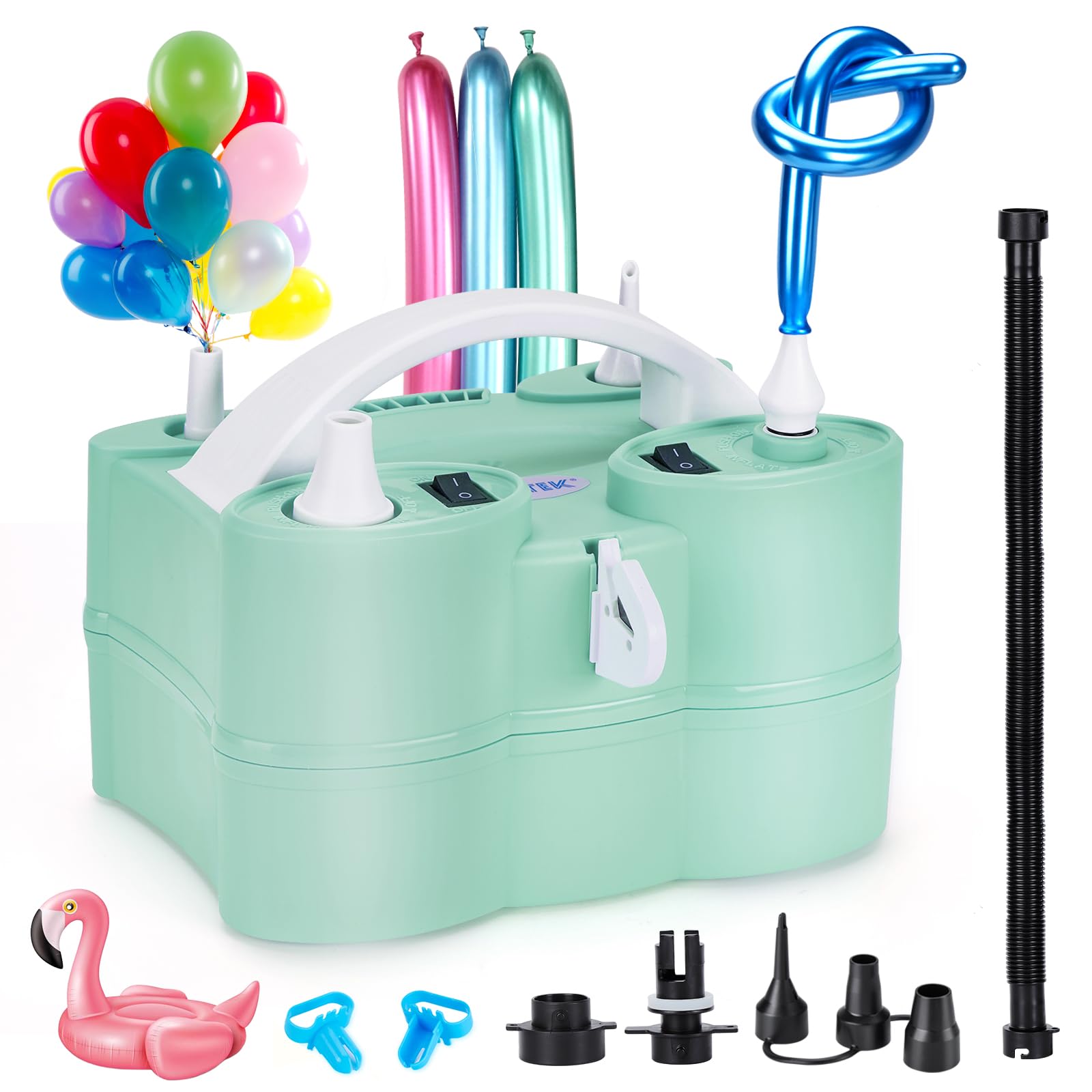 3-in-1 Electric Balloon Pump - Triple Port Inflator For Latex, Foil & Inflatable Items
