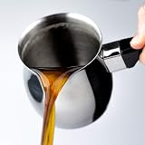 Café Olé S8059/24 Turkish Coffee Pot Cezve Ibrik 24oz Stainless Steel Silver view 5